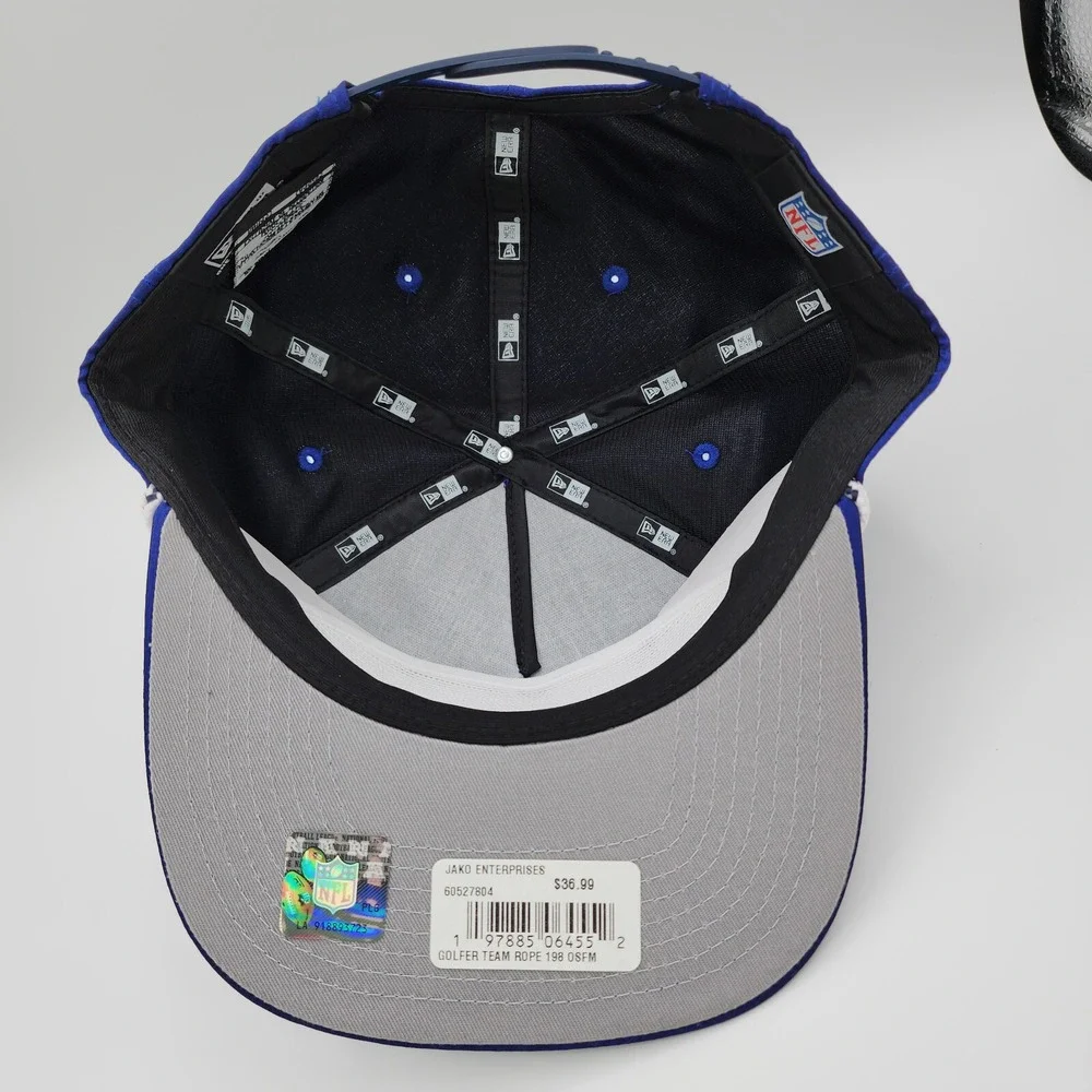 New York Giants NFL New Era 9Fifty Rope Golfer Hat Satin Adult‎ Snapback Cap NEW
